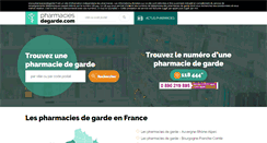 Desktop Screenshot of pharmaciesdegarde.com